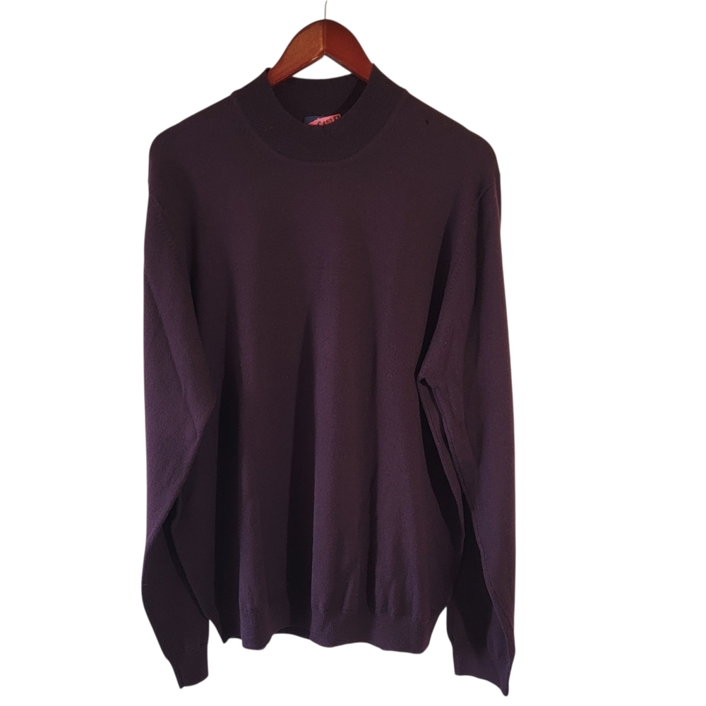 VTG Brooks Brothers Maroon Italian Merino Wool Pullover Sweater Sz XL Old Money